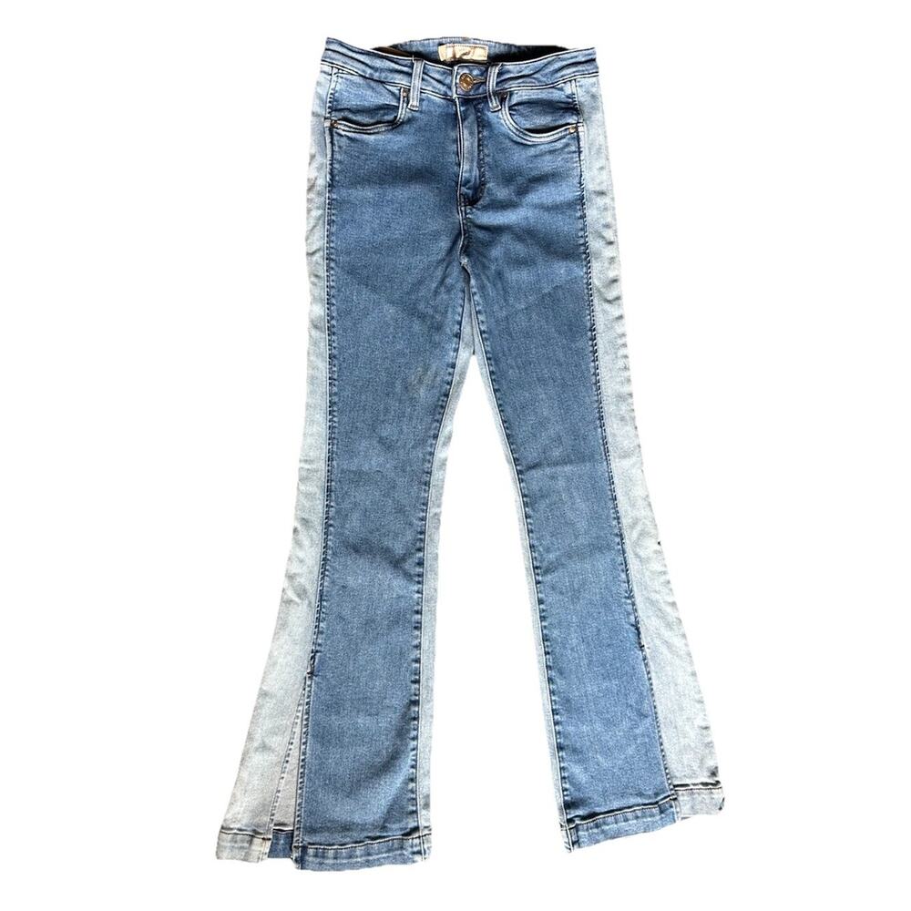 Kut From The Kloth Ana High Rise Flare Jeans Women's Size 4 Blue Light .
